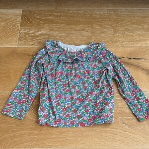Mini Boden Floral Long Sleeve Top